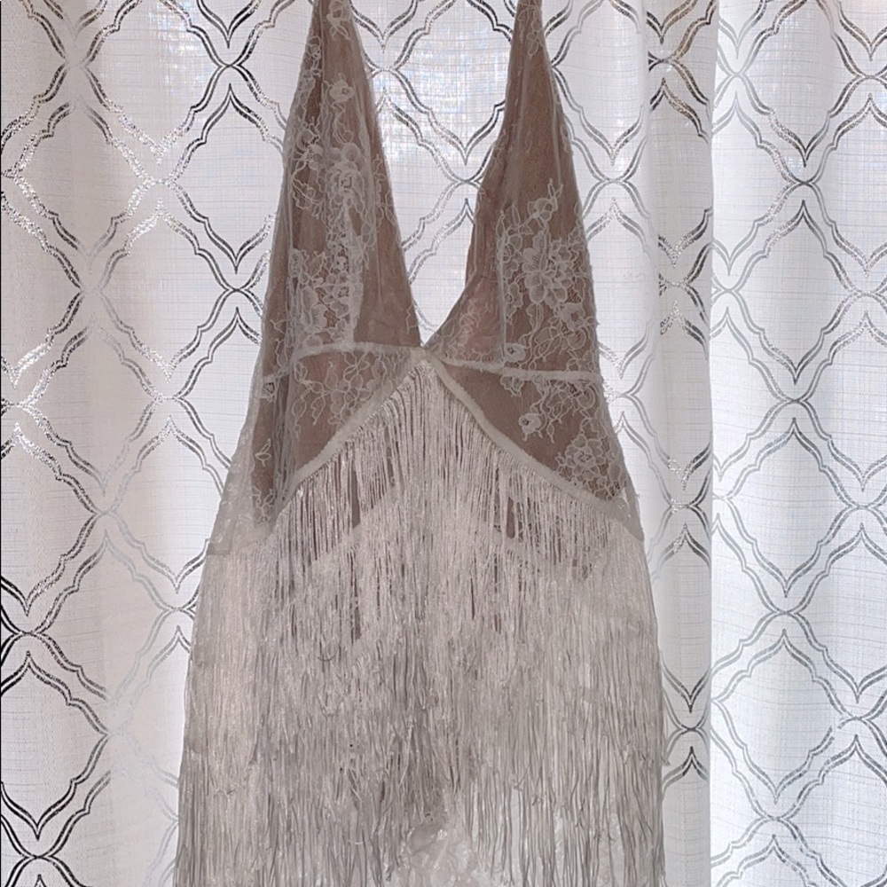 Woman like me mini dress fringe